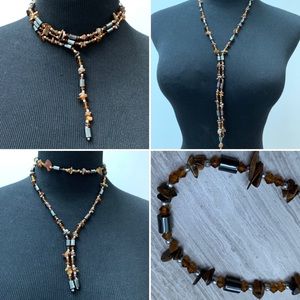 Murano Glass Tiger Magnetic Therapy Necklace